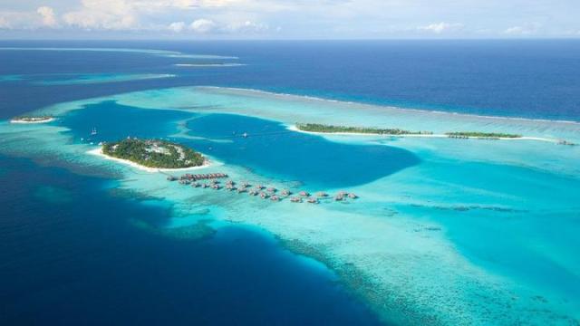 Lyxhotellet Conrad Maldives ligger på ön Rangali 